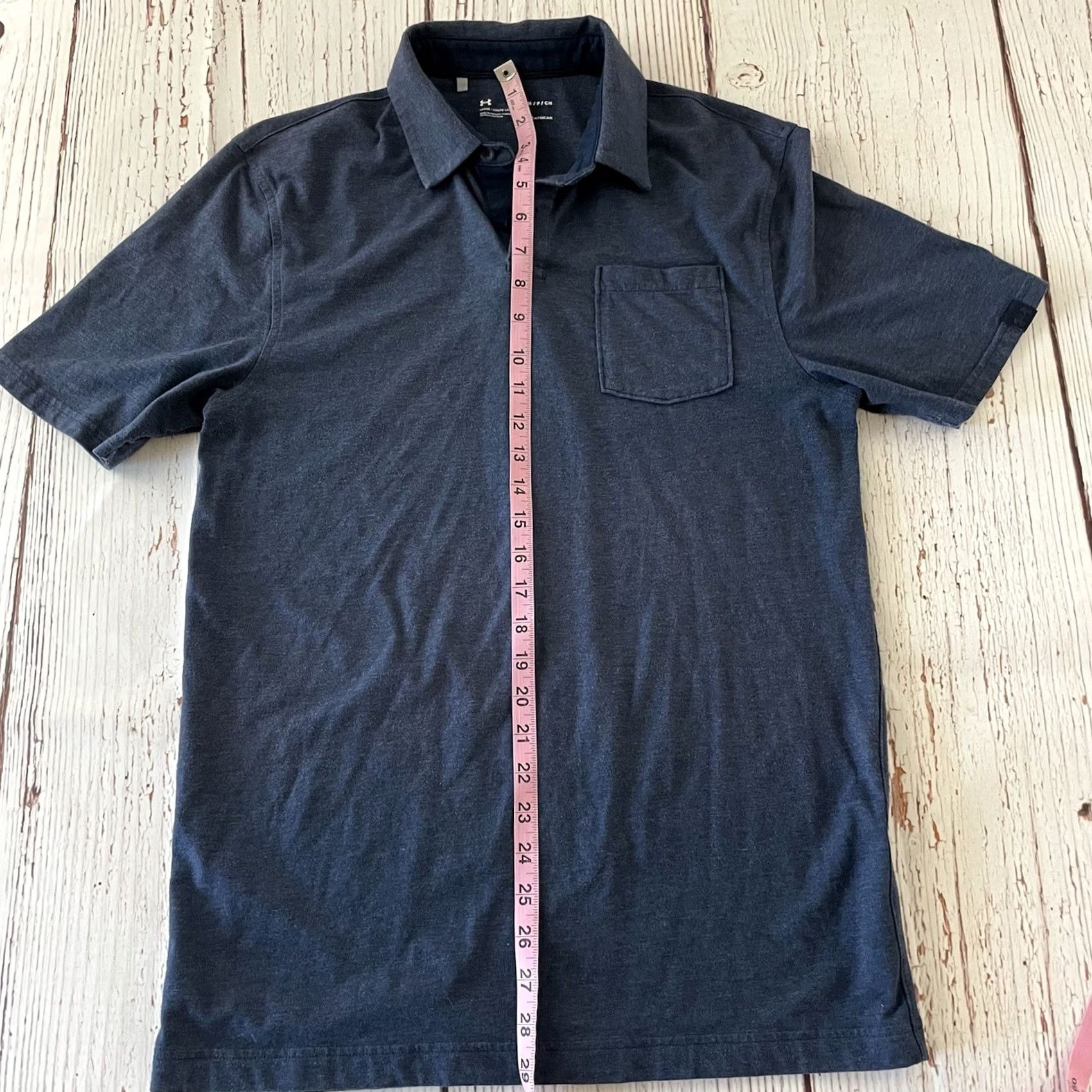Under Armour Under Armour HeatGear Polo Shirt Men's Small Blue Short Sleeve Button-Up Shirt Size US S / EU 44-46 / 1 - 5 Thumbnail