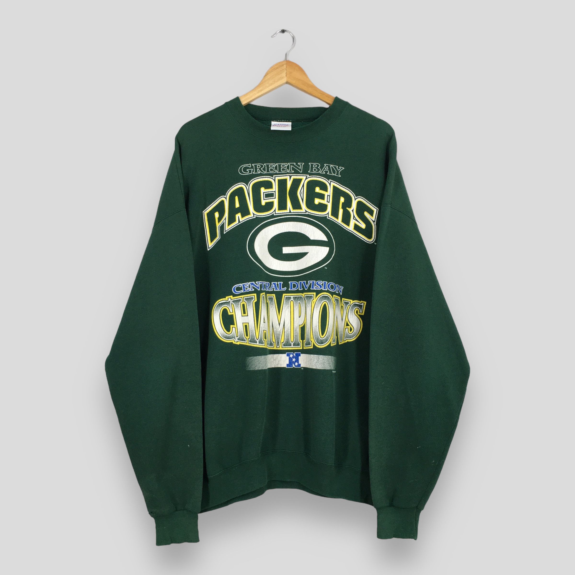 image of Made In USA x Nfl Vintage 90's Green Bay Packers Football Sweatshirt Oversized, Men's (Size 2XL)