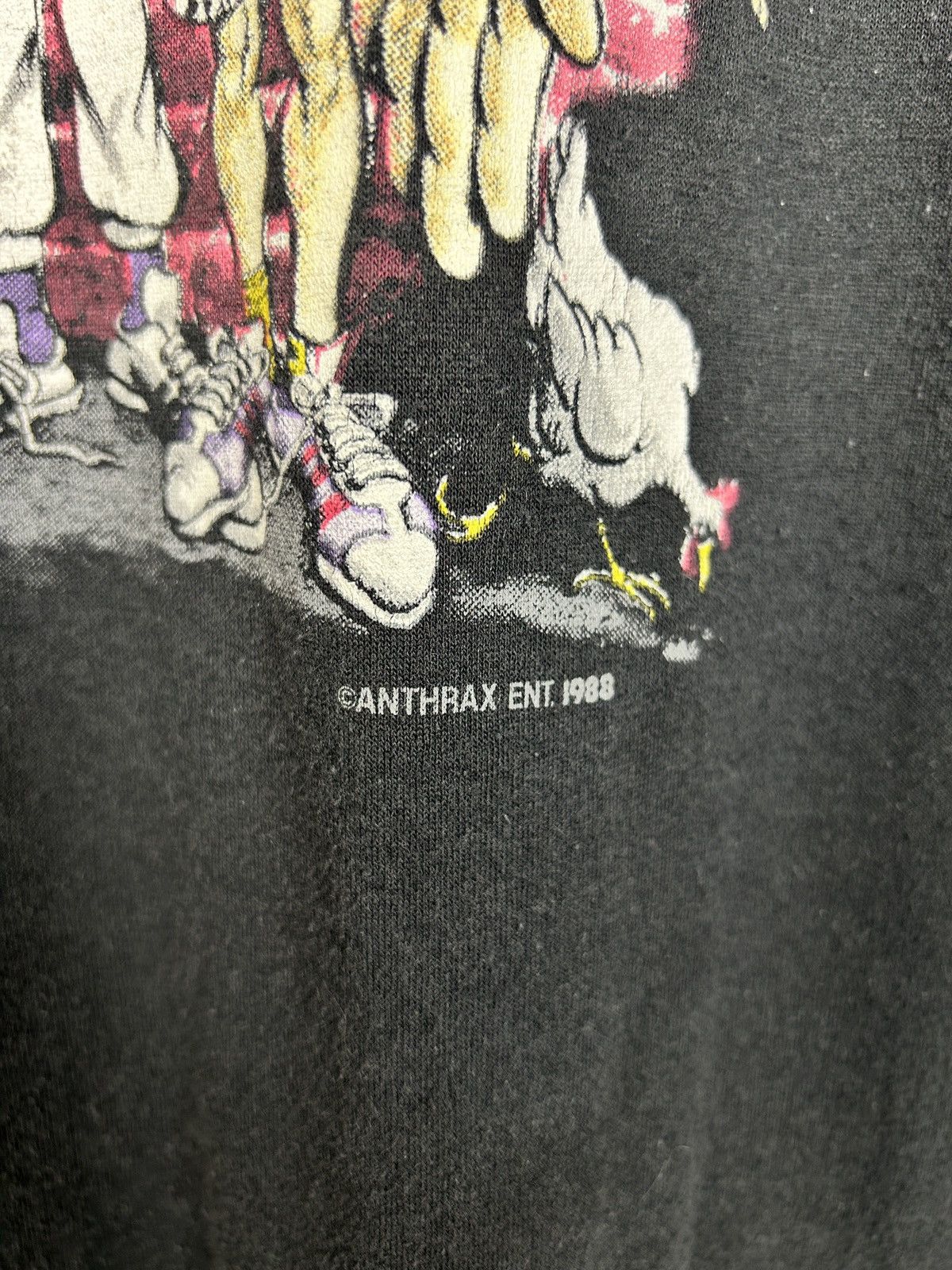 Band Tees 80s Vintage 1988 Anthrax State Of Euphoria T-Shirt Black XL Size US XL / EU 56 / 4 - 4 Thumbnail
