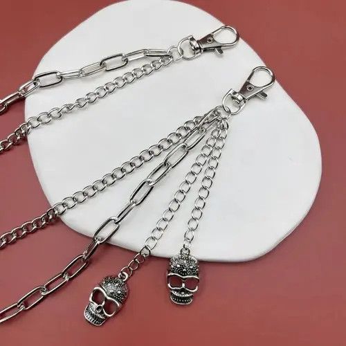 VIBE Multilayer Tassel Skull Waist Chain Link Size ONE SIZE - 3 Thumbnail