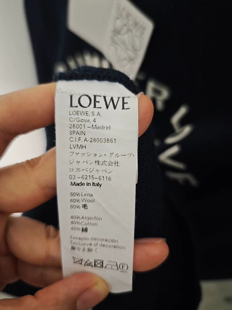 Loewe LOEWE Embroidered Logo round neck wool sweater Size S / US 4 / IT 40 - 4 Thumbnail
