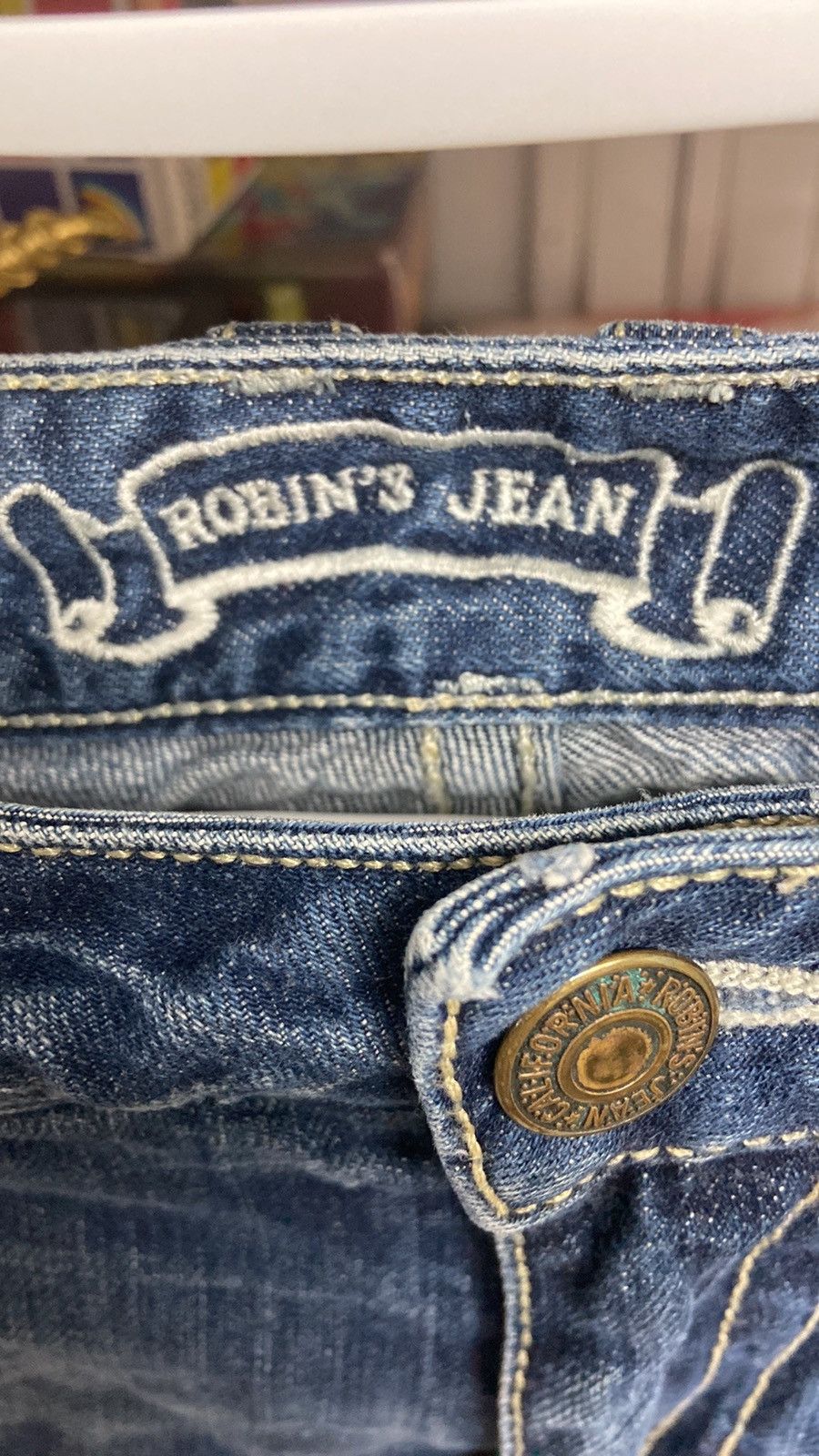 Robins Jeans × Vintage VTG Y2K Robin’s Jean Distressed Jeans Size 30 Size US 30 / EU 46 - 9 Thumbnail
