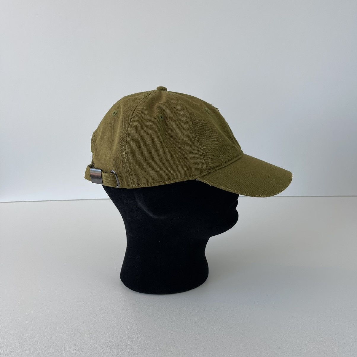 The Kooples The Kooples Sport Logo Distressed 6-Panel Baseball Cap Khaki Size ONE SIZE - 4 Thumbnail