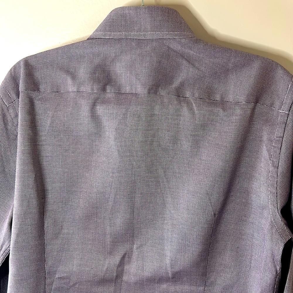 Hugo Boss Slim Fit- BOSS Selection - sz15.5 - Lavender/Silver-100% Ctn Size 38R - 7 Thumbnail
