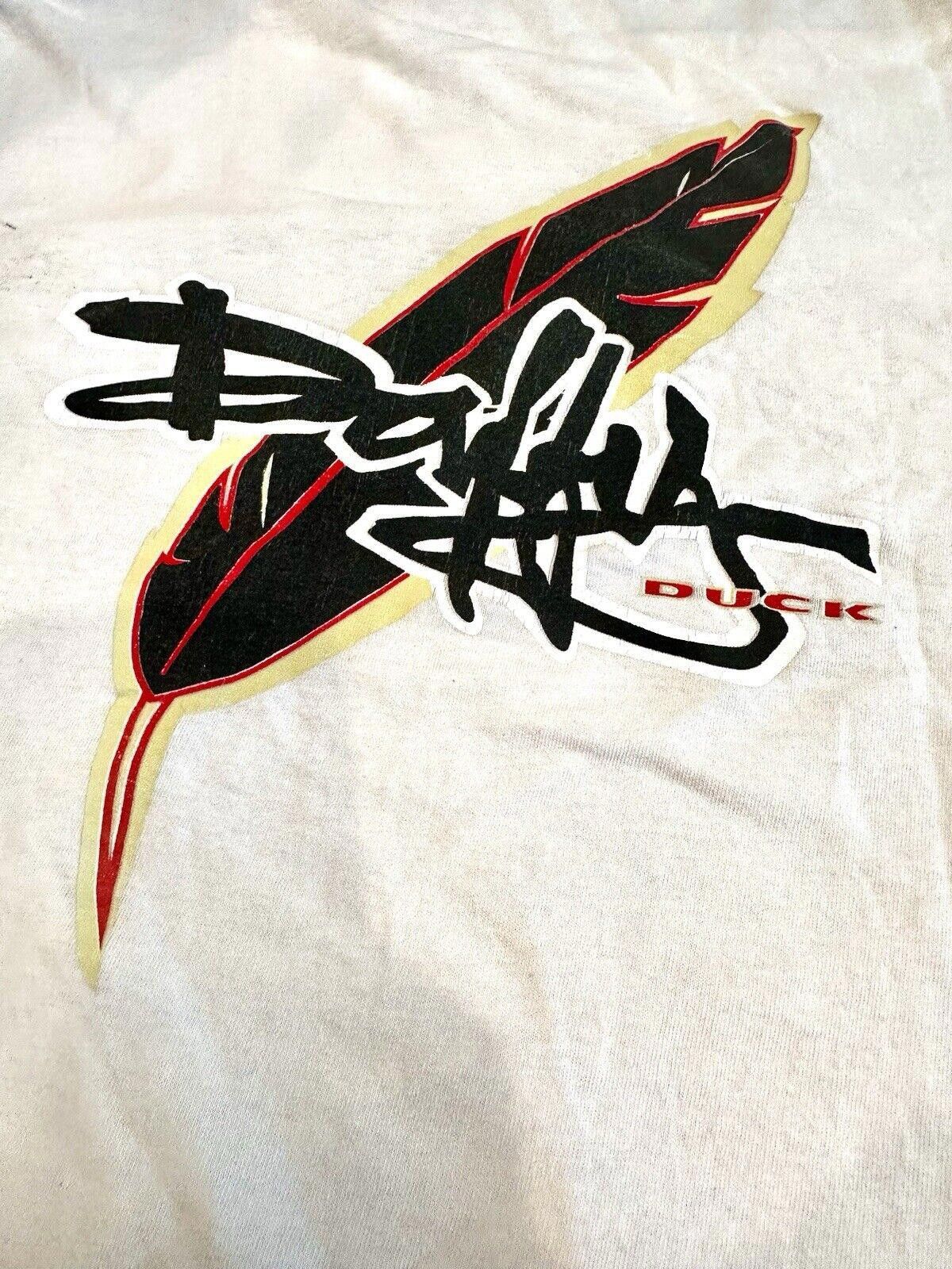 Warner Bros Daffy Duck Vintage T-shirt XL Feather White Single Stitch Size US XL / EU 56 / 4 - 2 Thumbnail