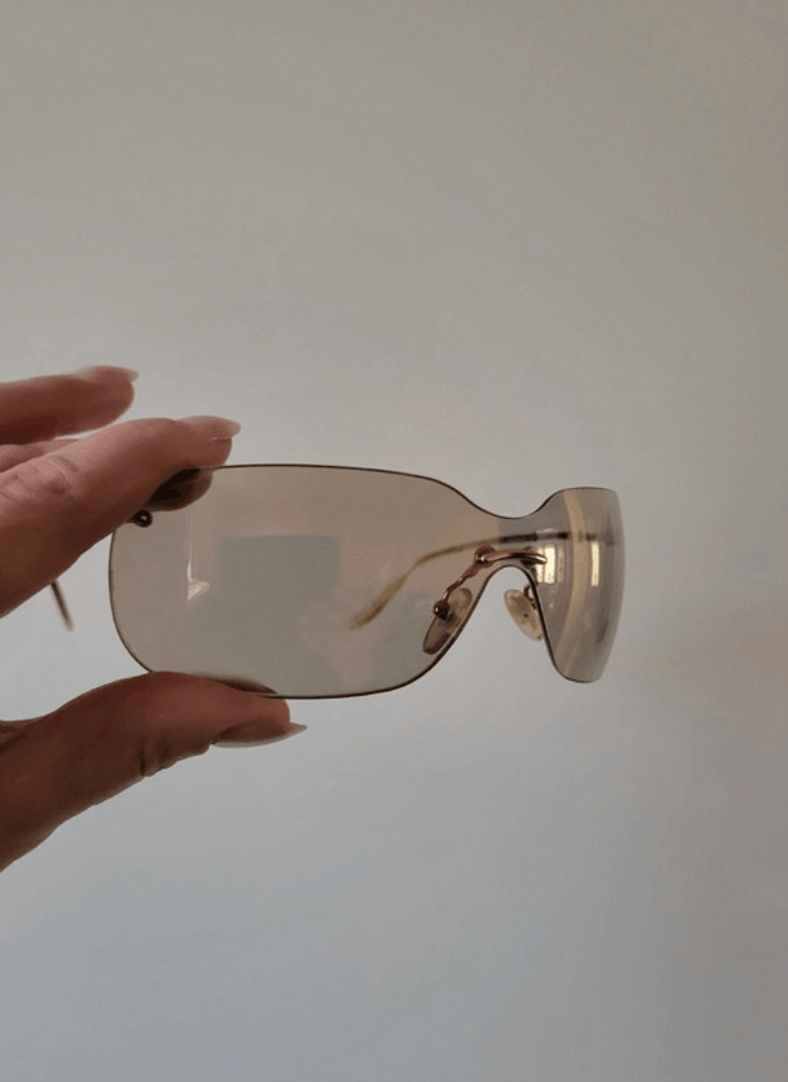 Dior DIOR Sunglasses Bowling Pop Rimless Shield Galliano Vintage Size ONE SIZE - 1 Thumbnail