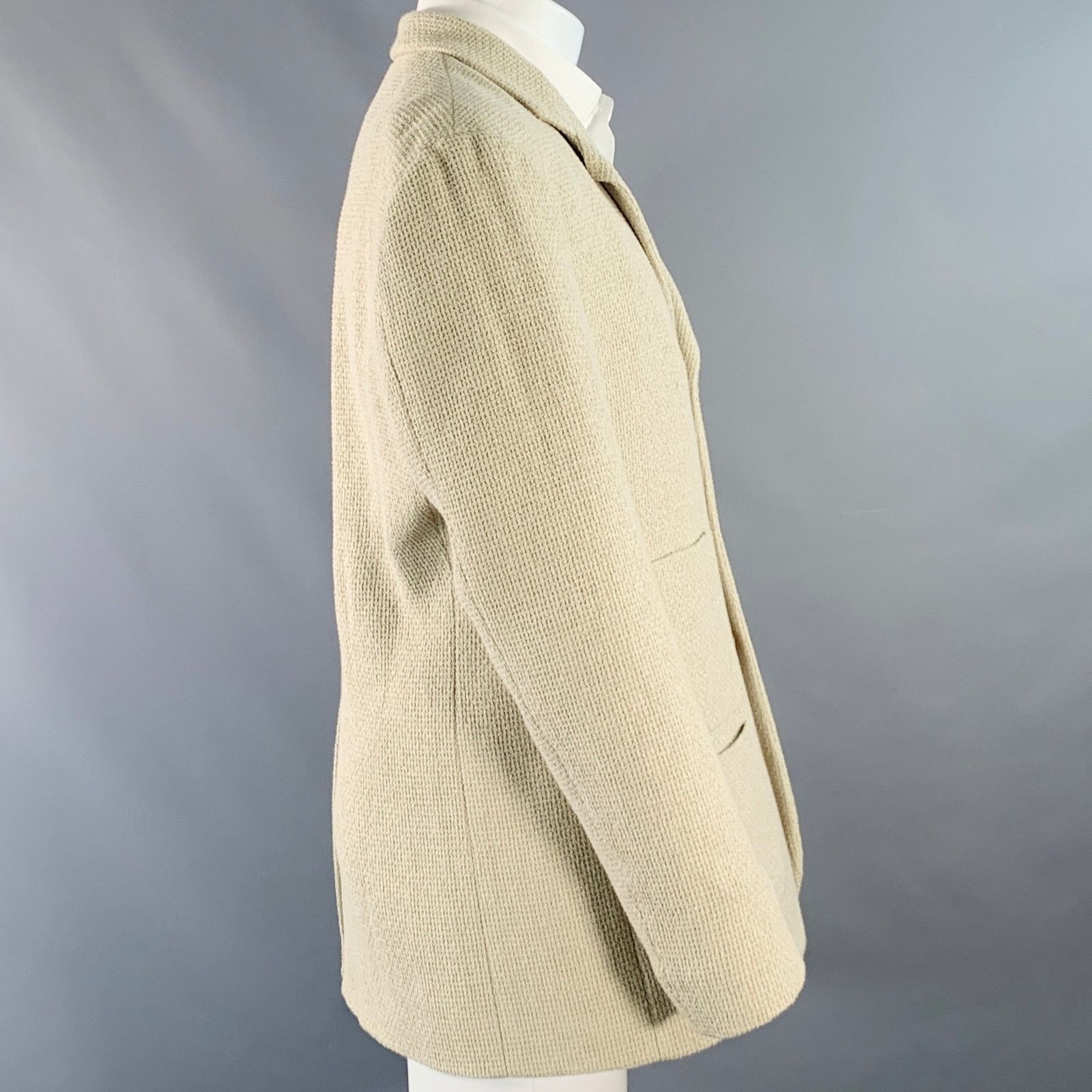 Maison Margiela MAISON MARTIN MARGIELA Woven Cotton Notch Lapel Sport Coat Size 40R - 4 Thumbnail