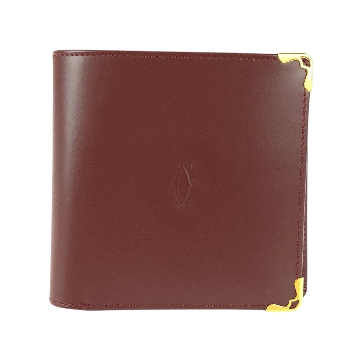 Cartier Cartier Must Line Leather Compact Wallet Leather Short Wallet DUTY FREE for USA