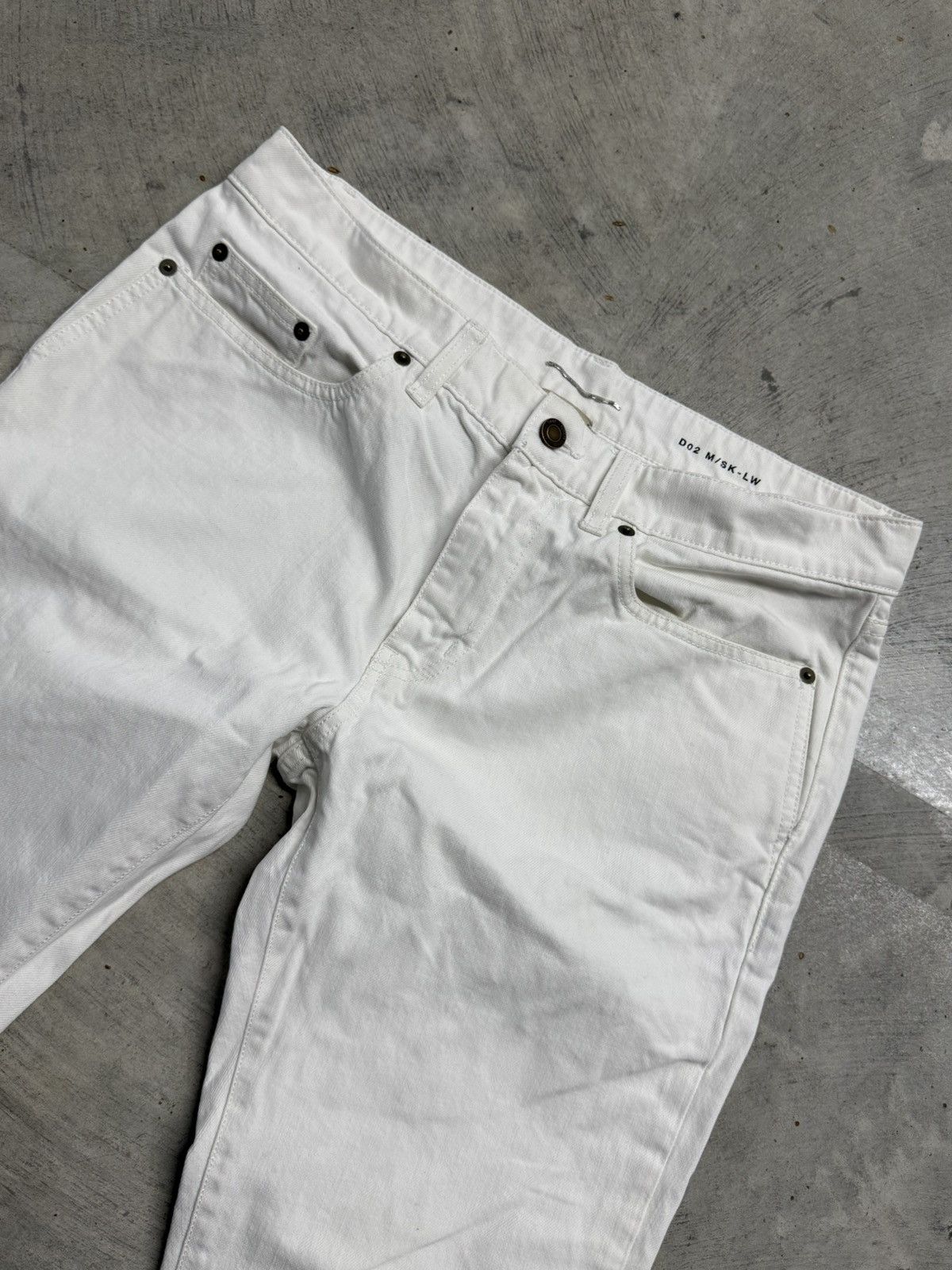 Saint Laurent Paris Saint Laurent White Skinny Jeans Size US 32 / EU 48 - 3 Thumbnail