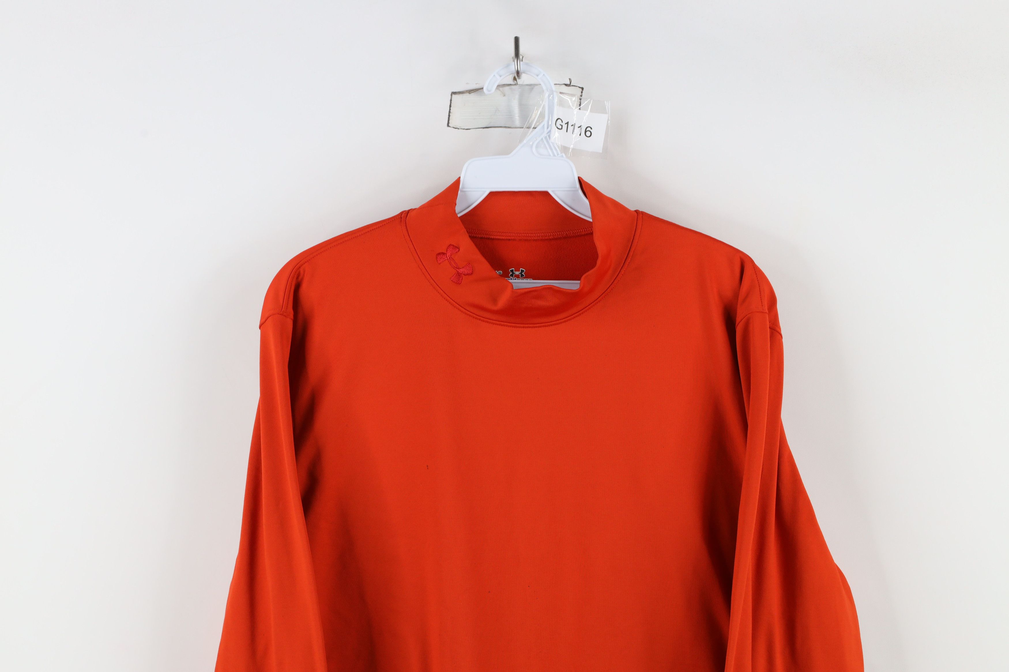 Under Armour × Vintage Under Armour Compression Mock Neck Long Sleeve T-Shirt Size US L / EU 52-54 / 3 - 2 Thumbnail