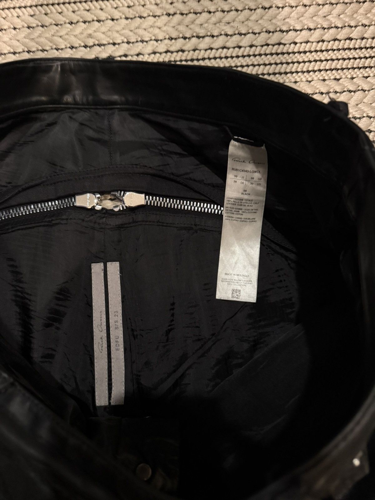 Rick Owens Rick Owens Leather Bolan Banana Size US 30 / EU 46 - 17 Thumbnail