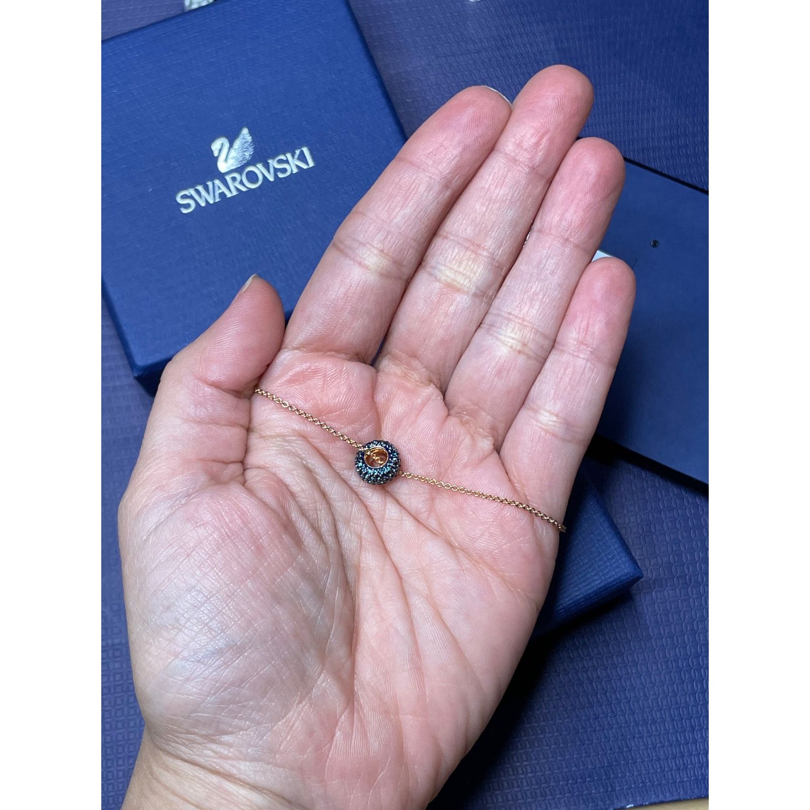 Swarovski Swarovski Stone Round Blue Necklace Size ONE SIZE - 4 Thumbnail