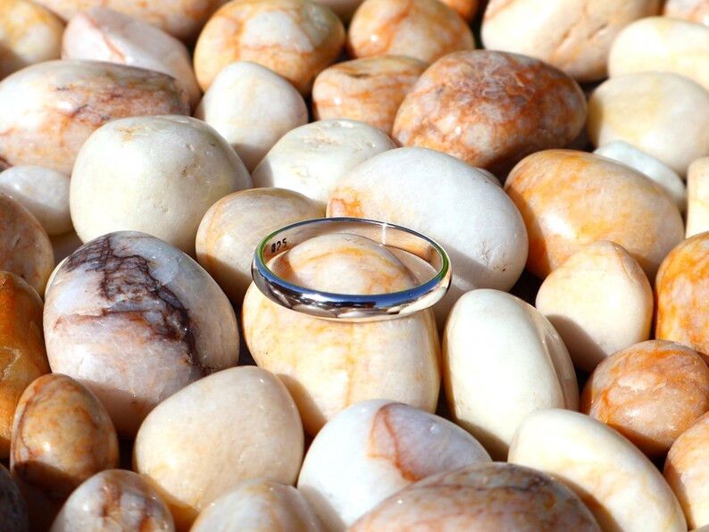 Handmade Plain Band Ring, 925 Silver Ring, Handmade Unisex Band, Gift Size ONE SIZE - 3 Thumbnail