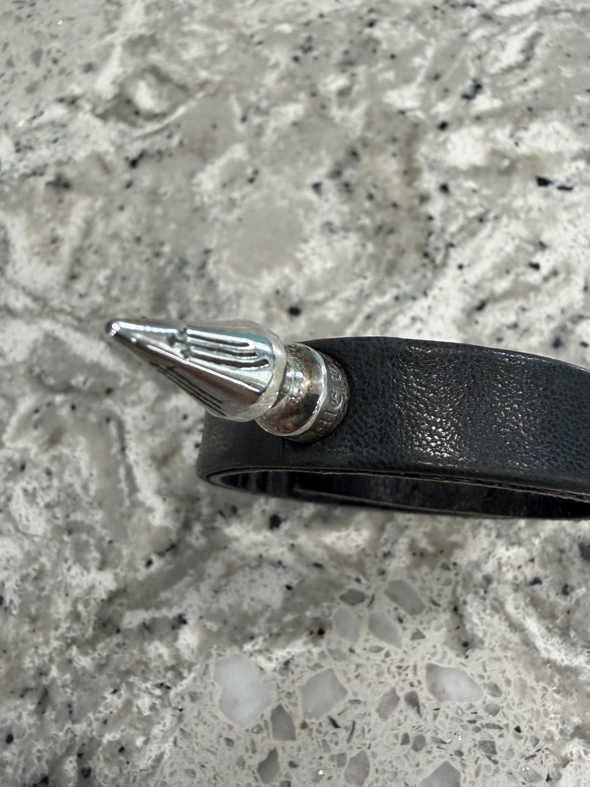 Chrome Hearts Chrome Hearts Spike Leather Bracelet Size ONE SIZE - 2 Thumbnail