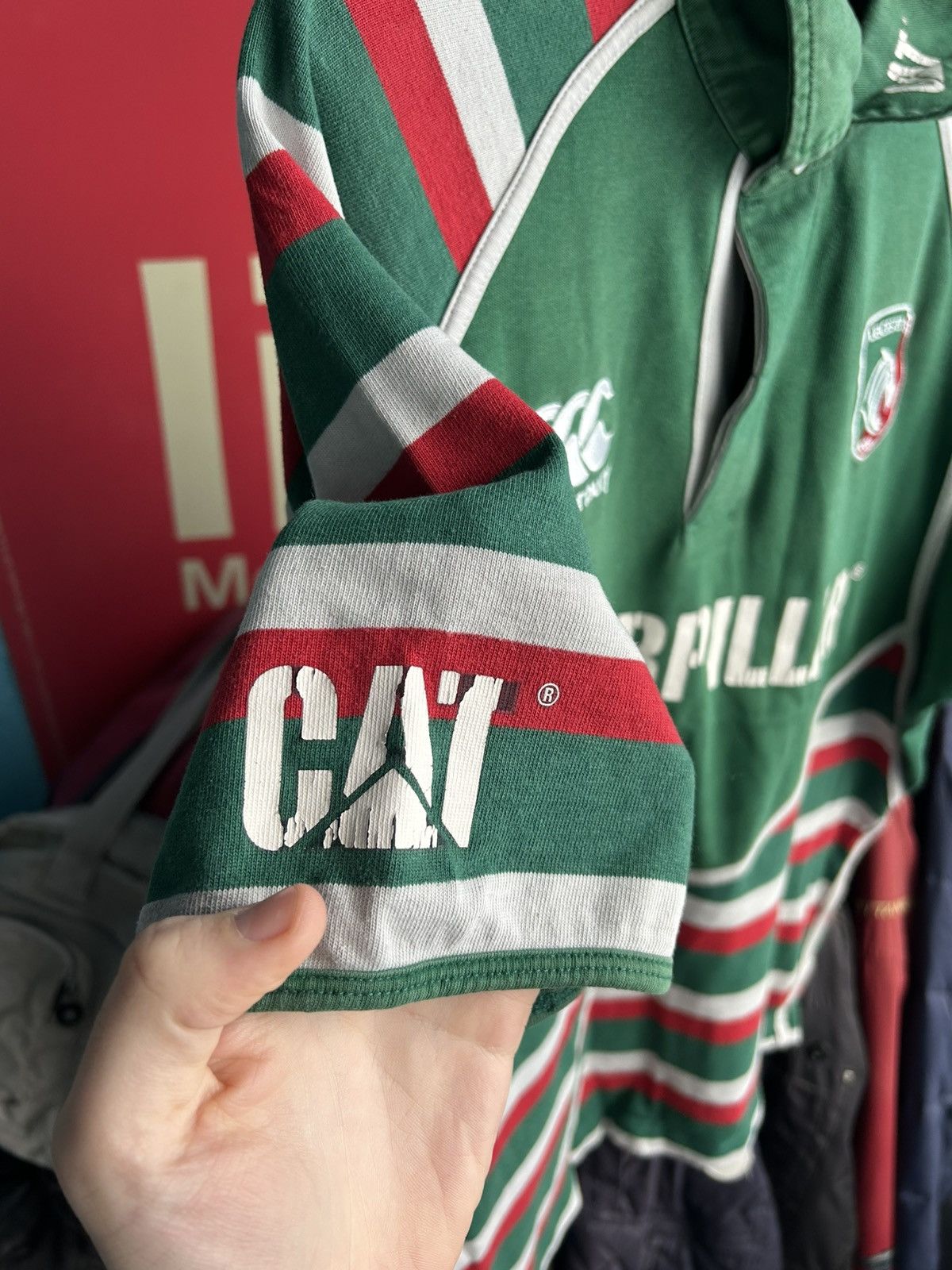 Canterbury of New Zealand × Vintage Canterbury Leicester Tigers Rugby Jersey Football T-shirt Size US M / EU 48-50 / 2 - 3 Thumbnail