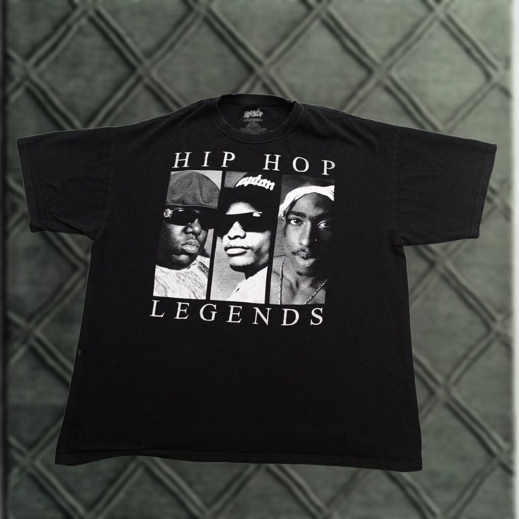 Vintage Hip-Hop Legends Shirt Adult 2XL 2Pac Eazy-E Biggie 90s Music Rap Tee 29x25 Size US XXL / EU 58 / 5 - 1 Thumbnail