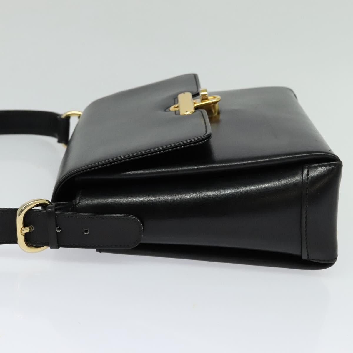 Gucci GUCCI Shoulder Bag Leather Black Gold Size ONE SIZE - 3 Thumbnail