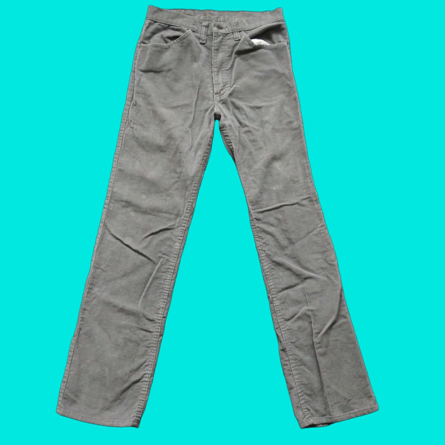 Gap Vintage Gap Pioneer Corduroy Boot Cut Pants Mens 28 Grey Jeans 70s Size US 28 / EU 44 - 1 Thumbnail
