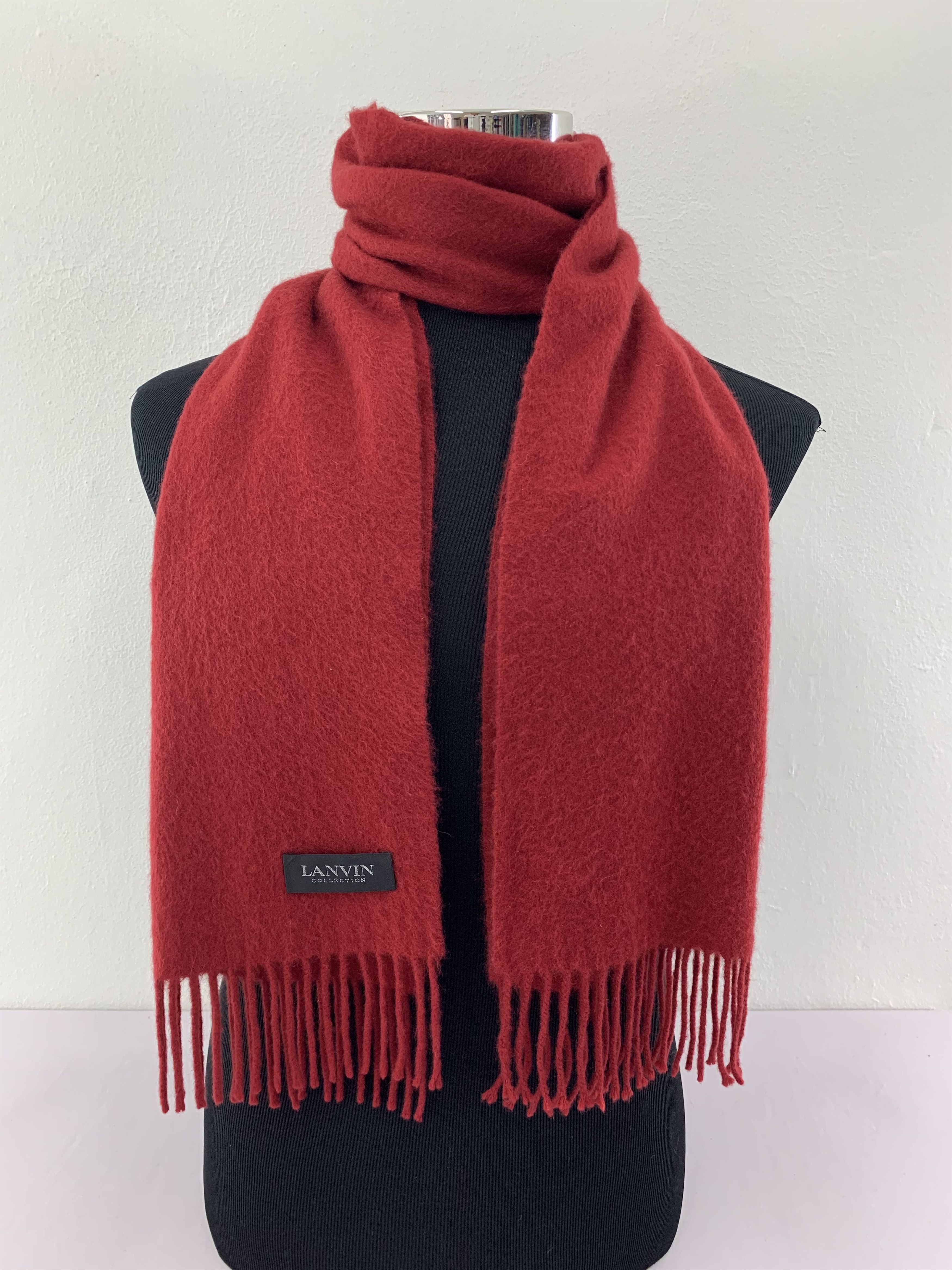 Lanvin Lanvin Scarf Cashmere Muffler Neck Wrap BL4064 Size ONE SIZE - 1 Thumbnail