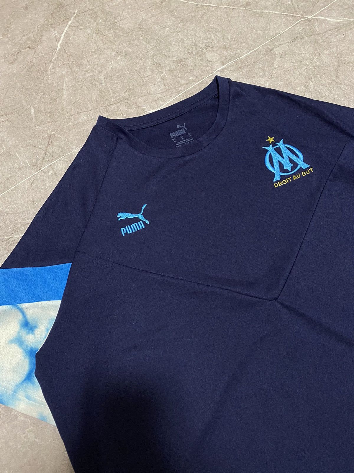 Puma Puma Olympique Marseille 2021 Training Soccer Jersey Y2K Size US L / EU 52-54 / 3 - 4 Thumbnail