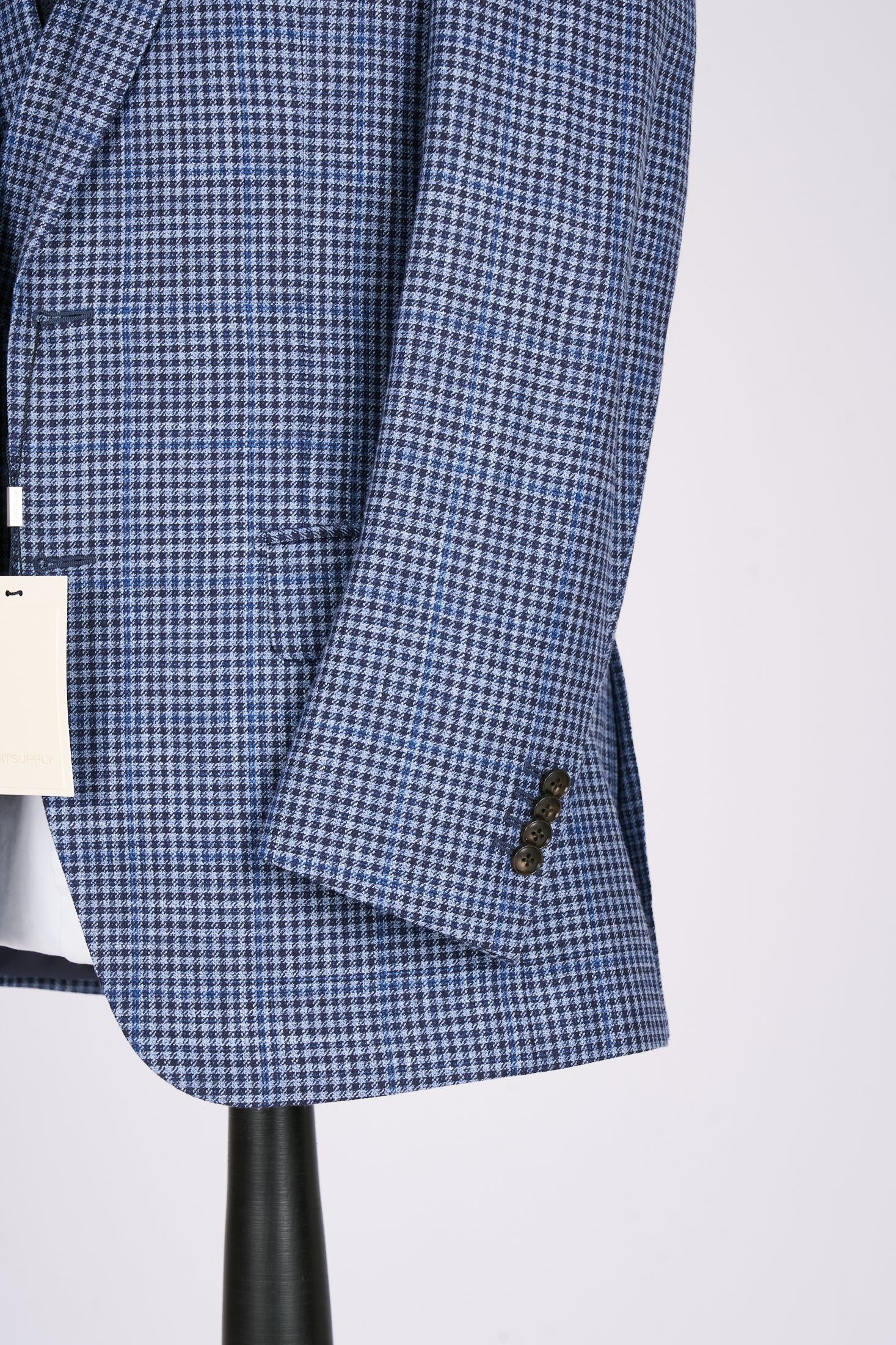 Suitsupply NWT Suitsupply blue shepherd check 3pc suit, size 36R\EU46 Size 36R - 3 Thumbnail