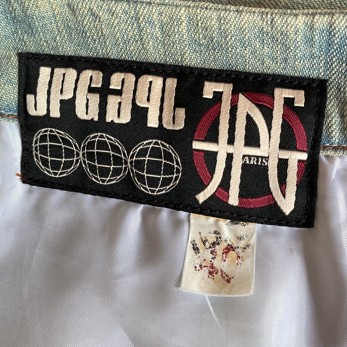 Jean Paul Gaultier JPG Jean Paul Gaultier Y2K Lace Trim Denim Skirt Size 36" / US 14 / IT 50 - 9 Thumbnail