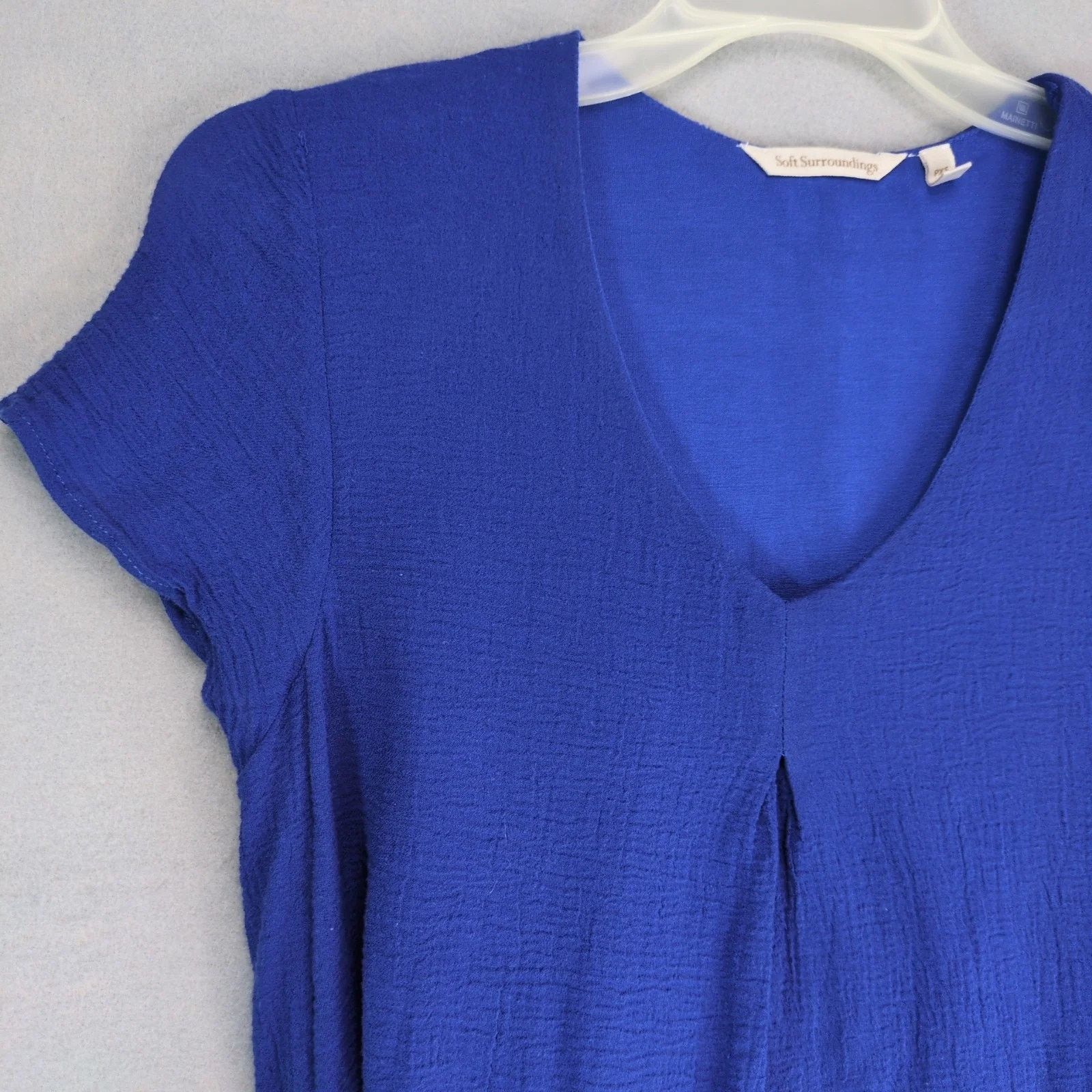 Other Soft Surroundings Cotton Gauze A-Line Dress Sz PXS V-Neck Size XS / US 0-2 / IT 36-38 - 7 Thumbnail