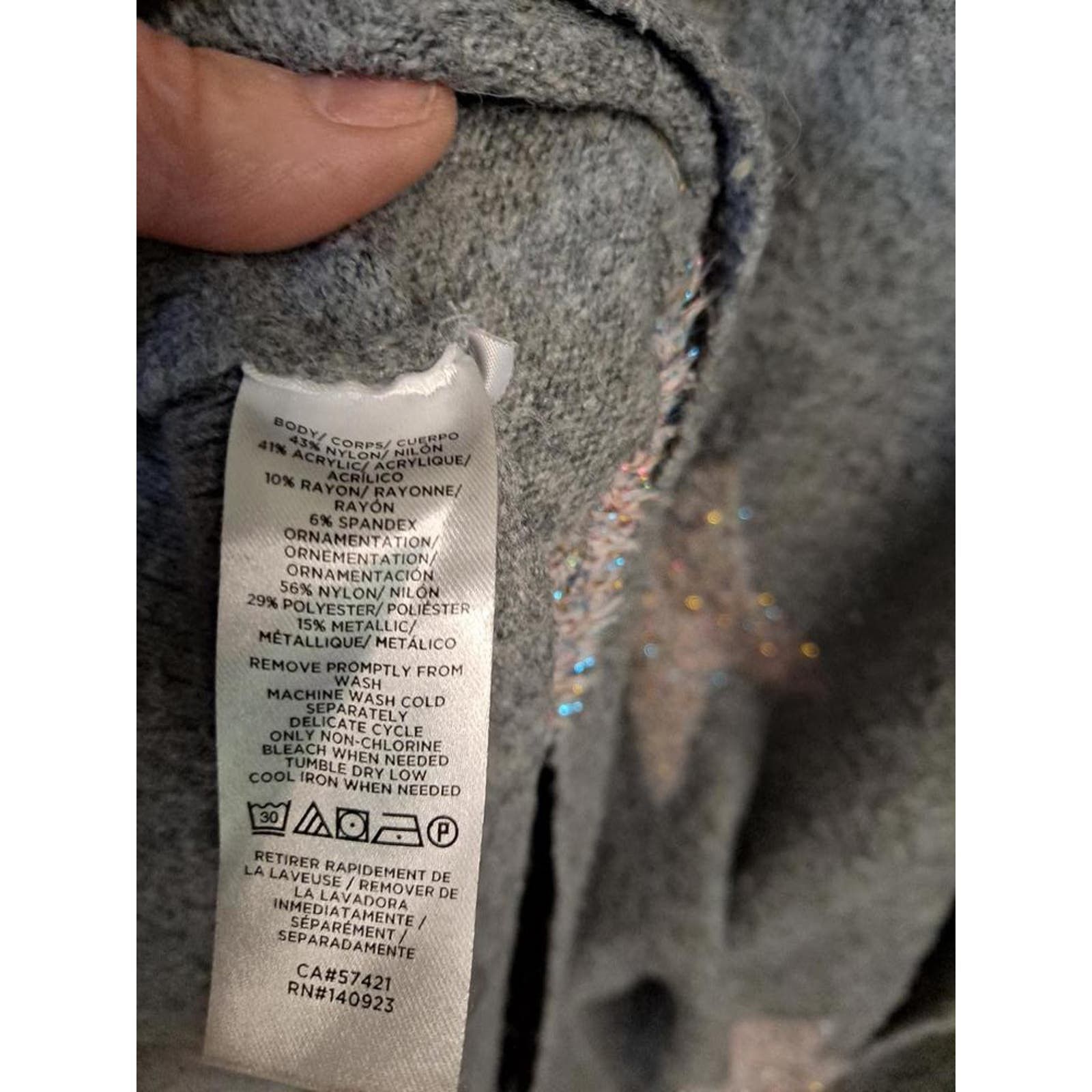 Lou & Grey Lou & Grey for Loft Gray Crew Neck‎ Star Sweater Size XL Size XL / US 12-14 / IT 48-50 - 6 Thumbnail