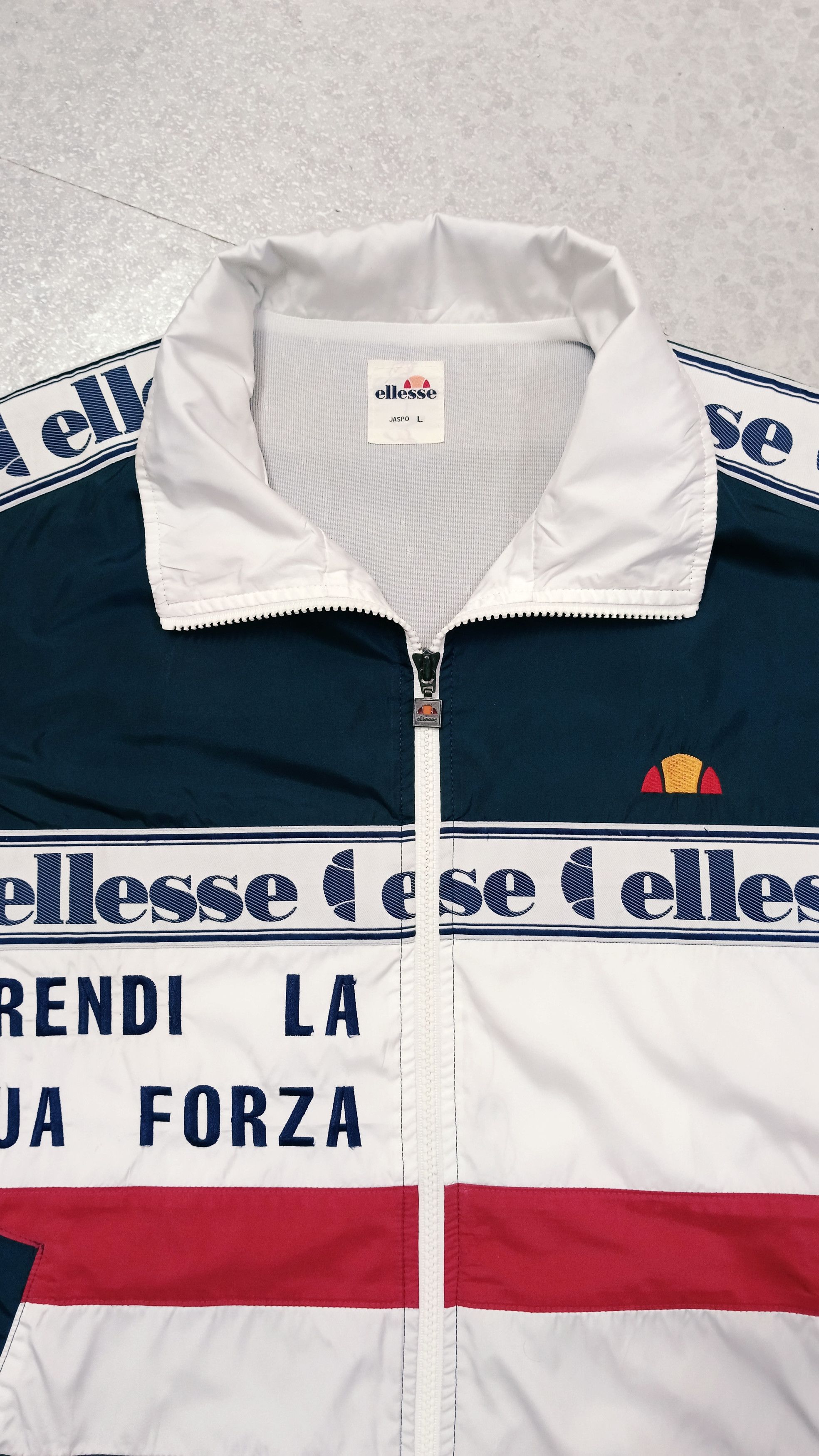 Ellesse Vintage Ellesse Side Tape Windbreaker Jacket Size US L / EU 52-54 / 3 - 3 Thumbnail