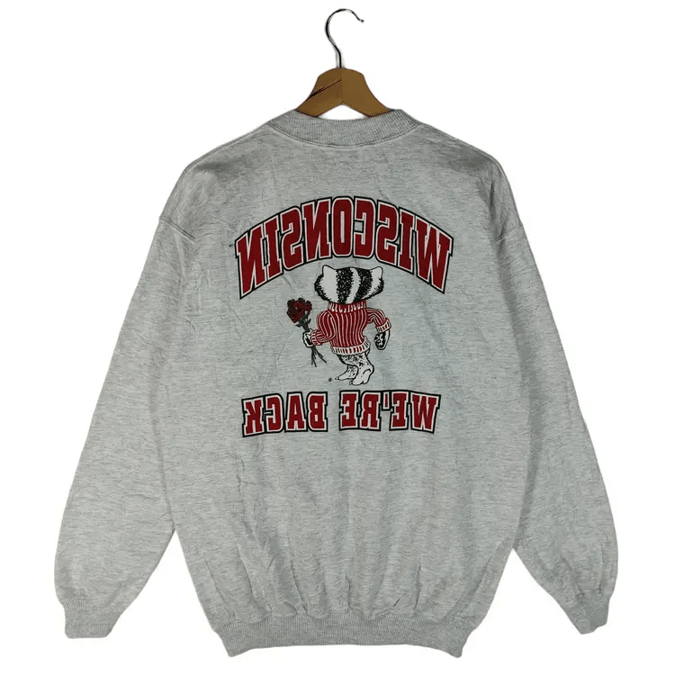 Gildan Vintage Y2K Mirror Print Wisconsin Rose Bowl Sweatshirts Size US M / EU 48-50 / 2 - 2 Thumbnail