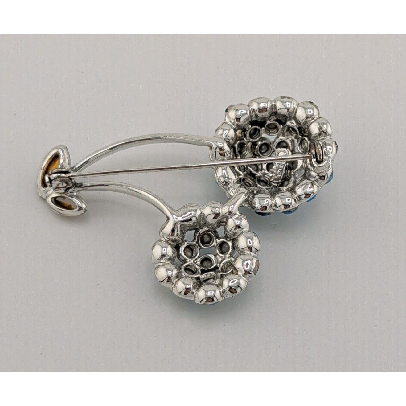 Other Vintage Rockabilly BSK Cherry Figural Brooch Silver Tone Wit Size ONE SIZE - 6 Thumbnail