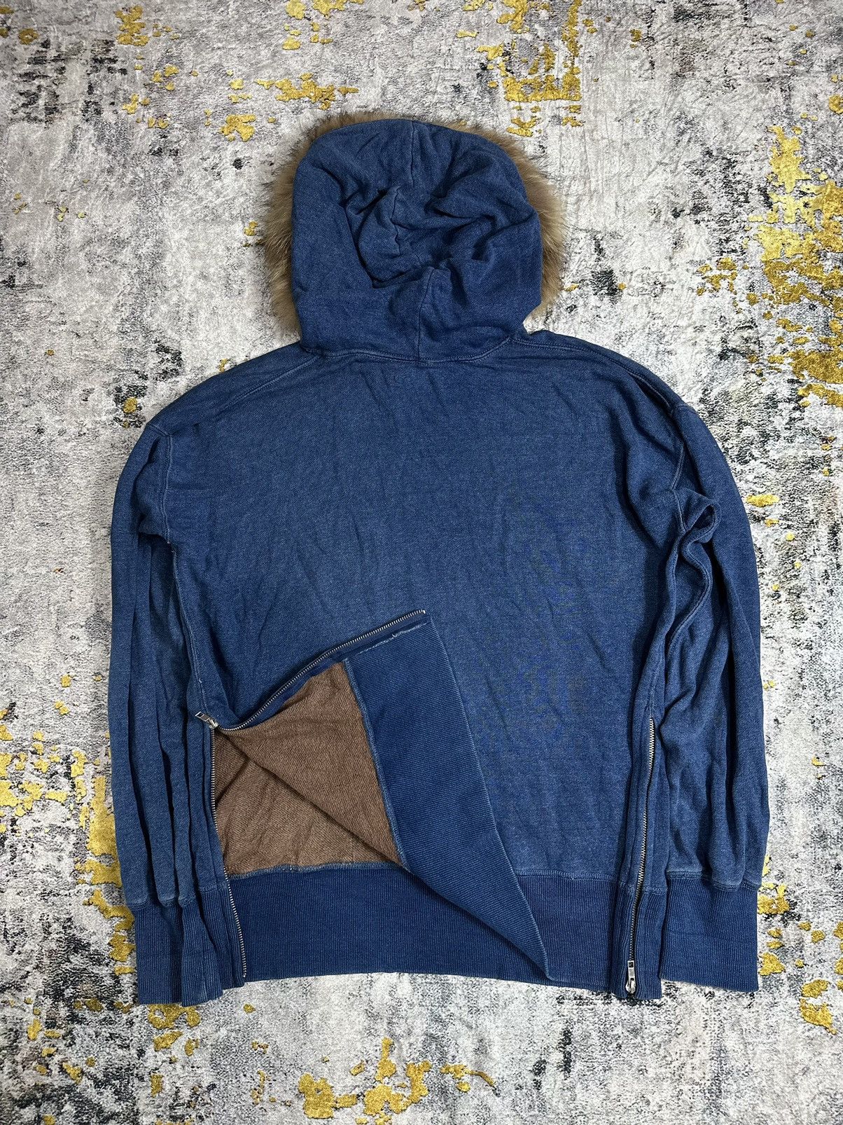 Hysteric Glamour SEVENDAYS SUNDAY MULTIZIPPER FUR HOODIE DOUBLE POCKET Size US XL / EU 56 / 4 - 3 Thumbnail