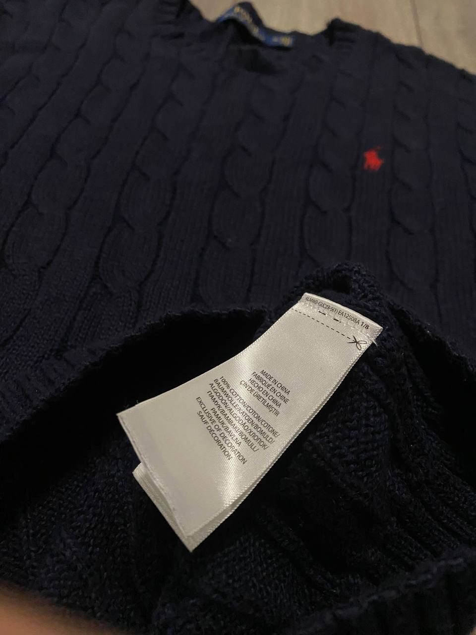 Polo Ralph Lauren Vintage Polo Ralph Lauren Sweater Cable Knit Pullover Blue Size US M / EU 48-50 / 2 - 3 Thumbnail