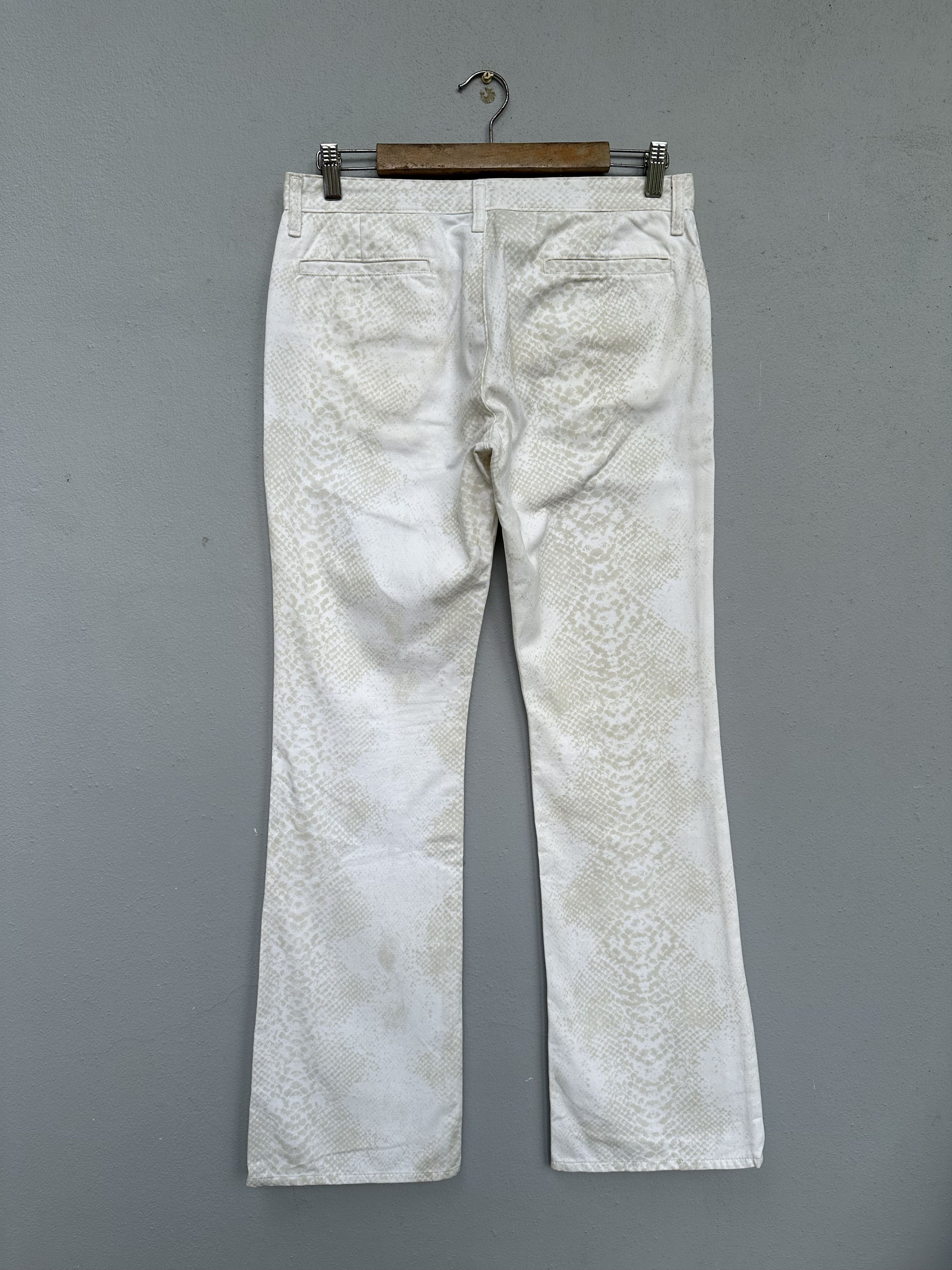 Hysteric Glamour Japanese Brand Schlussel White Scale Flare Denim Pant Size US 32 / EU 48 - 13 Thumbnail