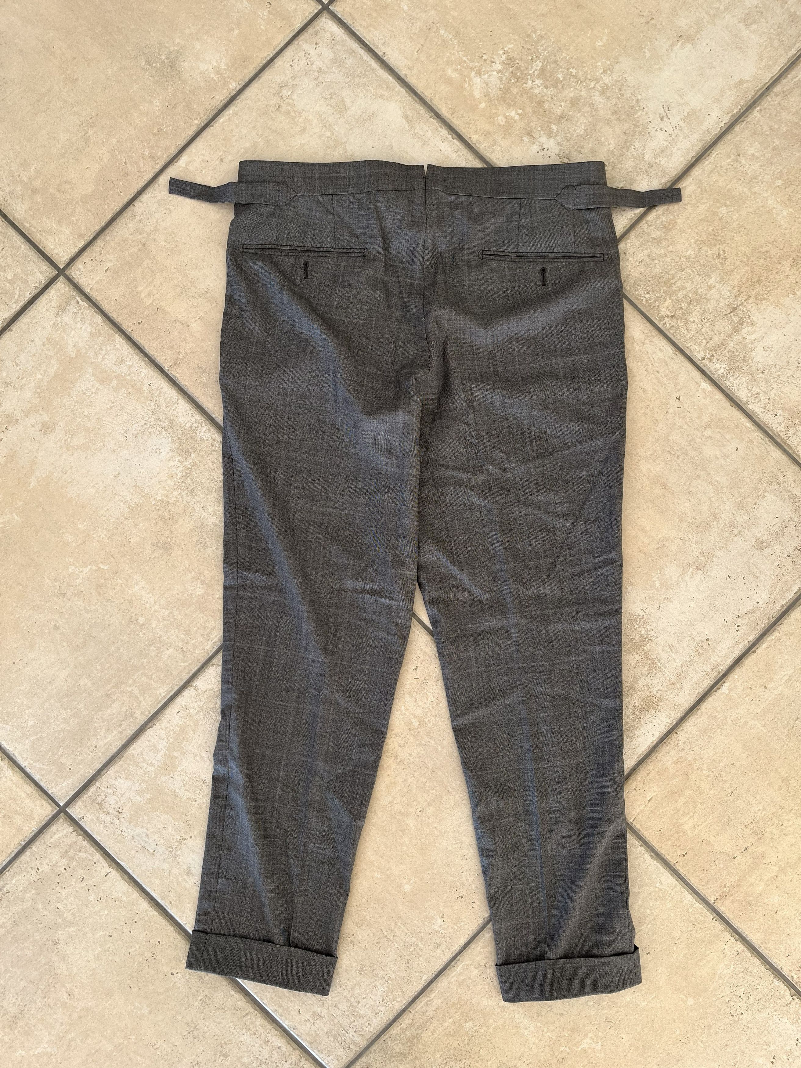 Tom Ford Tom Ford Swiss-Made Wool Silk Tailored Pants Grey Size 48R - 2 Thumbnail