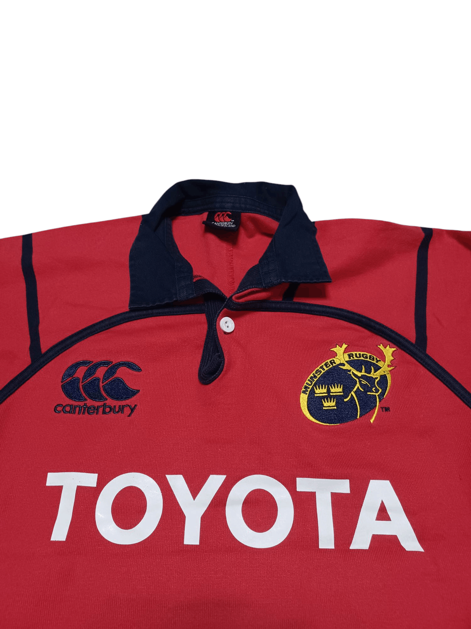 Canterbury of New Zealand MUNSTER RUGBY TOYOTA CANTERBURRY RUGBY SHIRT JERSEY Size US S / EU 44-46 / 1 - 2 Thumbnail