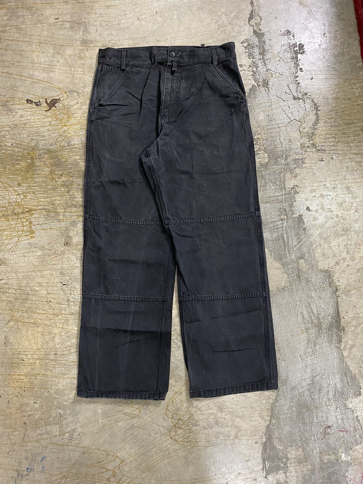 A.P.C. S/S 2005 Faded Black Paneled Knee crop pants Size US 29 - 2 Thumbnail