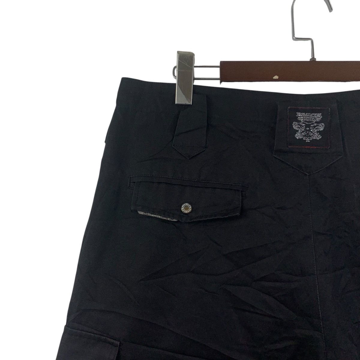 Vintage BLACK WOLF Baggy Cropped Short Pants