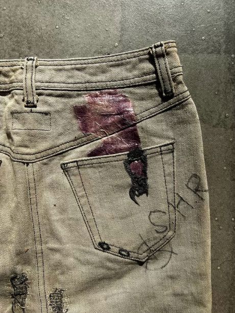 Share Spirit Homme SHARE SPIRIT Early Chain-Distressed Skirt Size 36" / US 14 / IT 50 - 5 Thumbnail