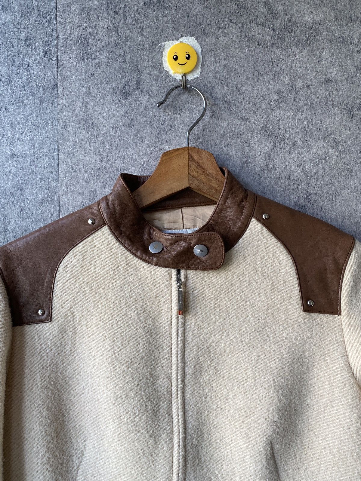 Harrods Harrods Wool Leather Zipper Jacket Size US S / EU 44-46 / 1 - 4 Thumbnail
