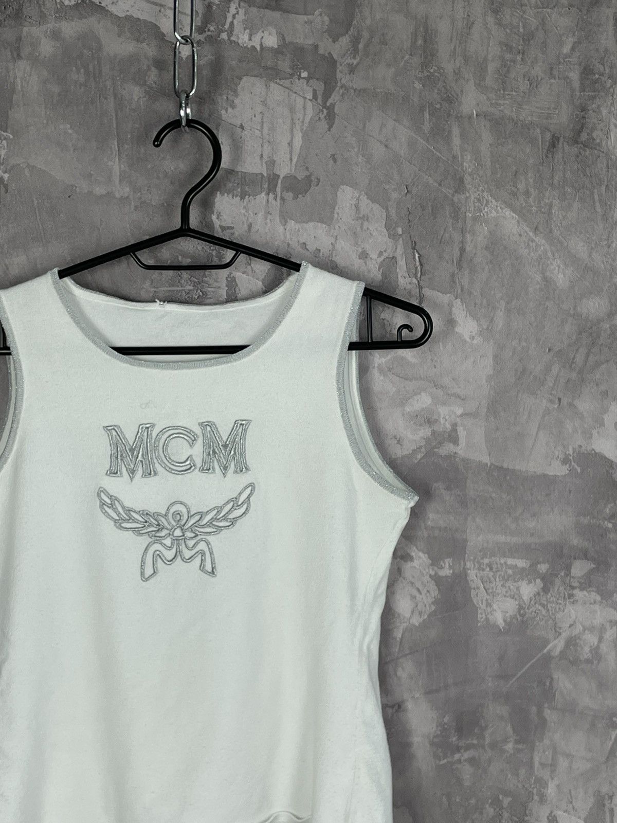 MCM Vintage MCM Glamour Big Logo “MCM” Tank Top Size S / US 4 / IT 40 - 4 Thumbnail