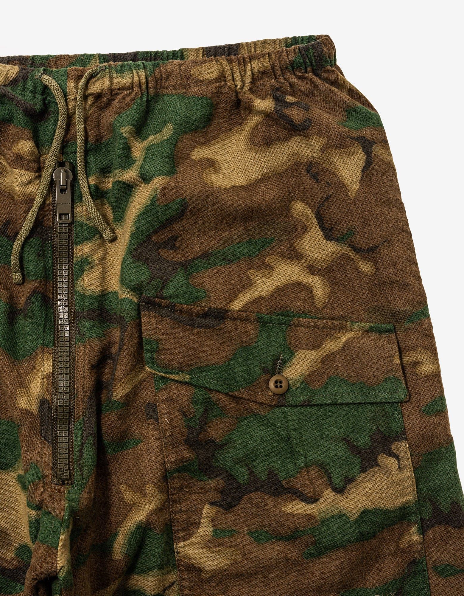 Givenchy Camouflage Cargo Trousers Size US 34 / EU 50 - 8 Thumbnail