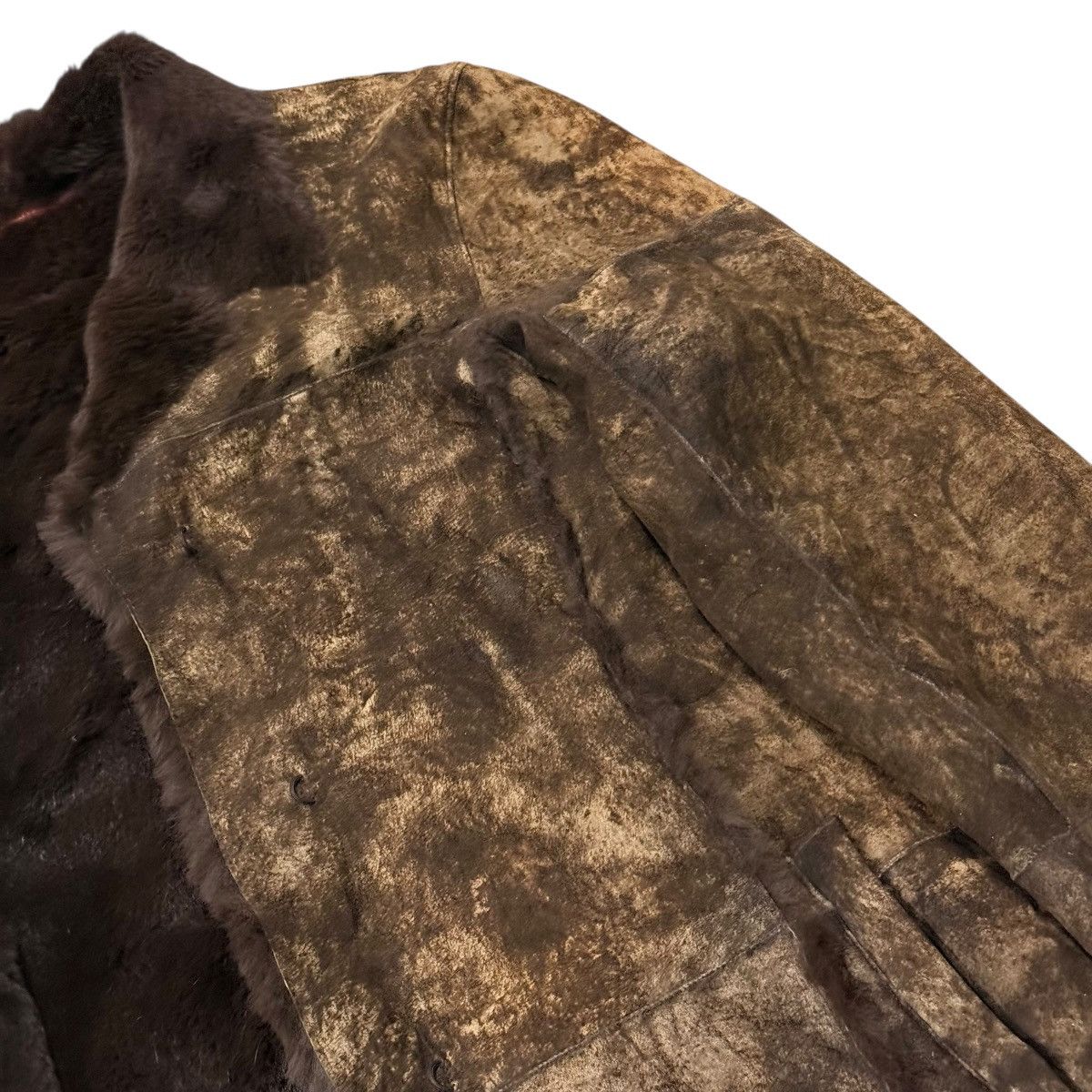 If Six Was Nine Vintage The Ballroom Rabbit Fur Hybrid Pigskin Leather Jaket Size S / US 4 / IT 40 - 16 Thumbnail