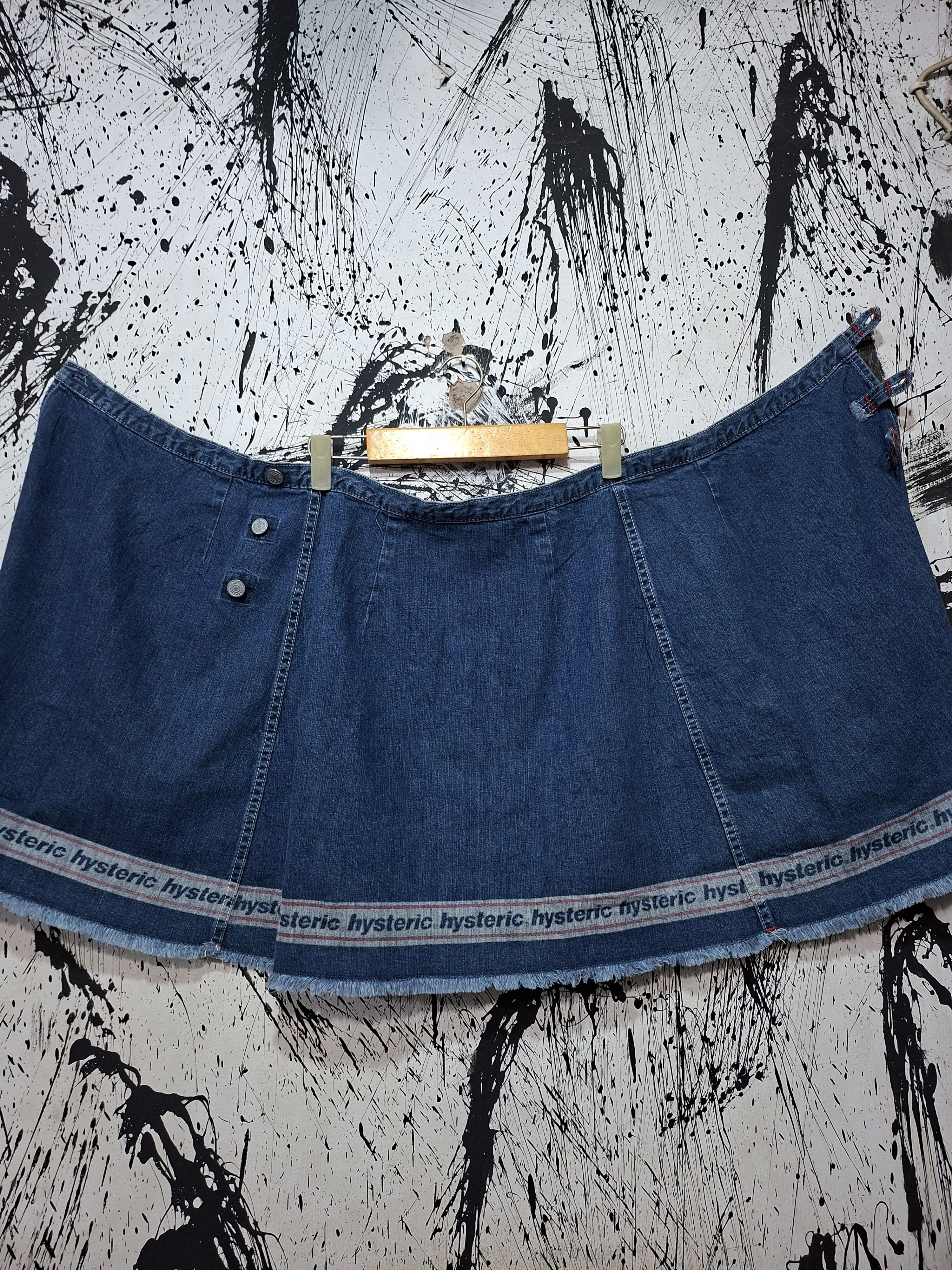 Hysteric Glamour 90'S HYSTERIC GLAMOUR DENIM MIDI SKIRT Size 28" / US 6 / IT 42 - 5 Thumbnail