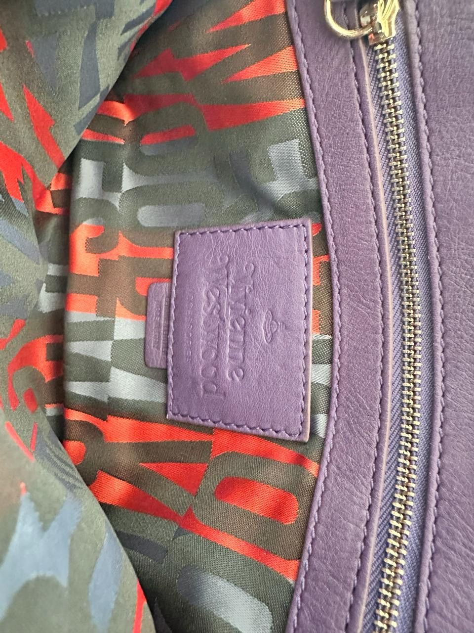 Vivienne Westwood Vivienne Westwood Purple Leather Crossbody Bag Size ONE SIZE - 4 Thumbnail