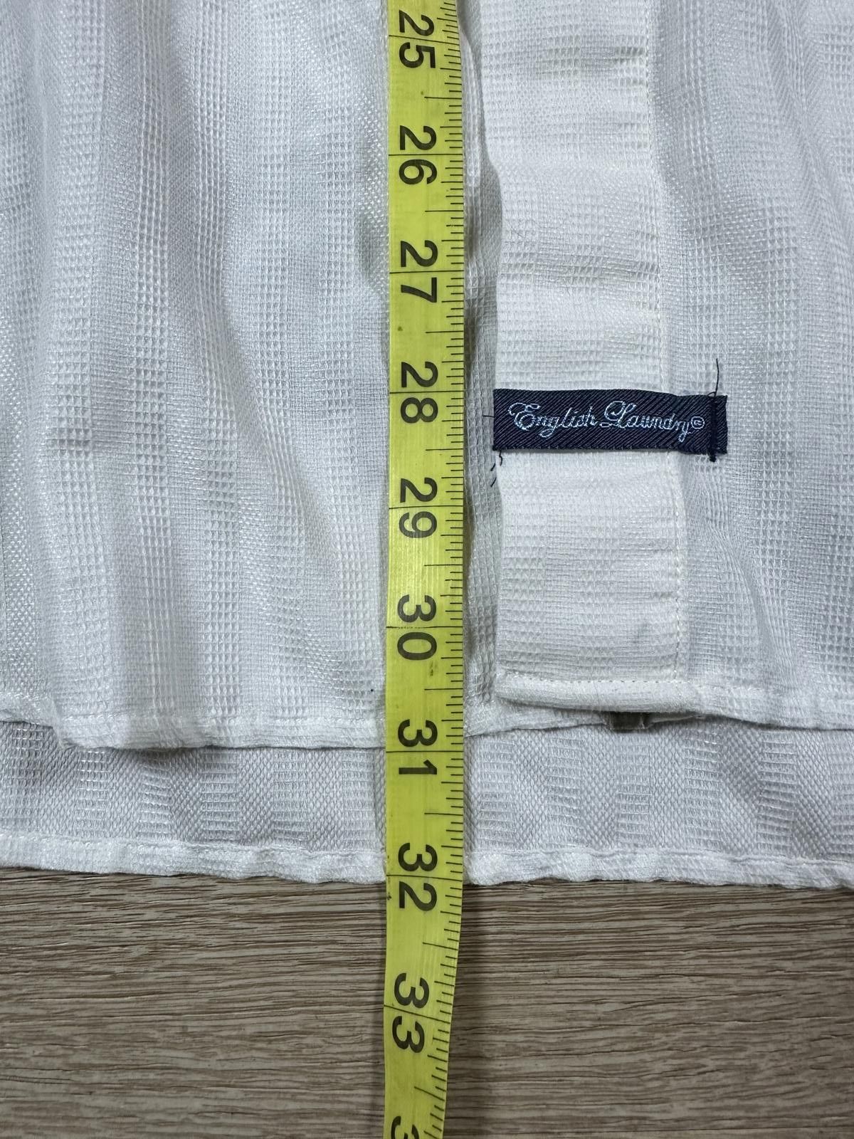 English Laundry English Laundry Mens Dress Shirt XXL White Floral Embroider Size US XXL / EU 58 / 5 - 8 Thumbnail