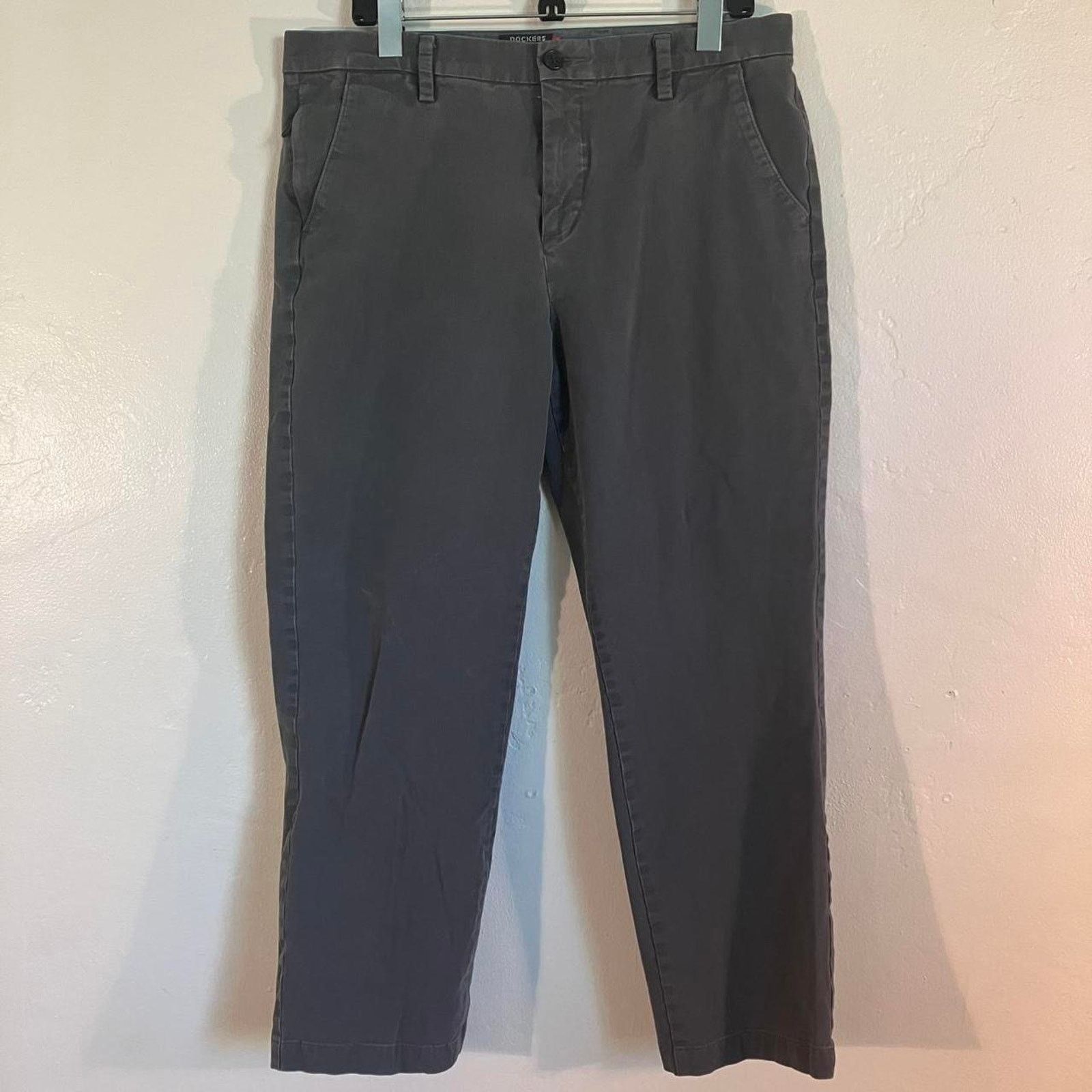 Dockers Dockers Gray Straight Leg Chino Pants 34 Size US 34 / EU 50 - 1 Thumbnail