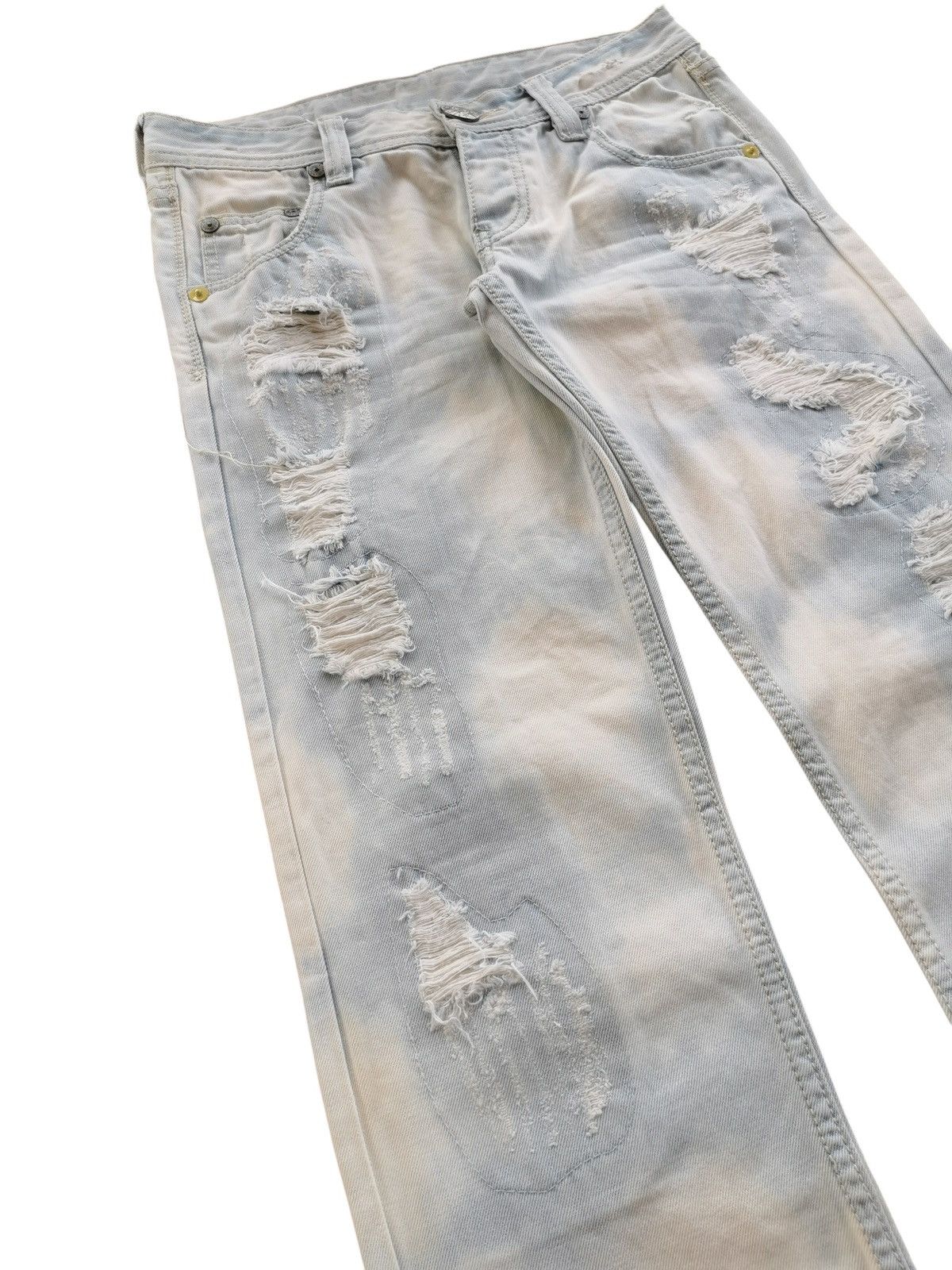 Japanese Brand Vence Distressed Denim Jeans Japanese Brand Size US 31 - 9 Thumbnail