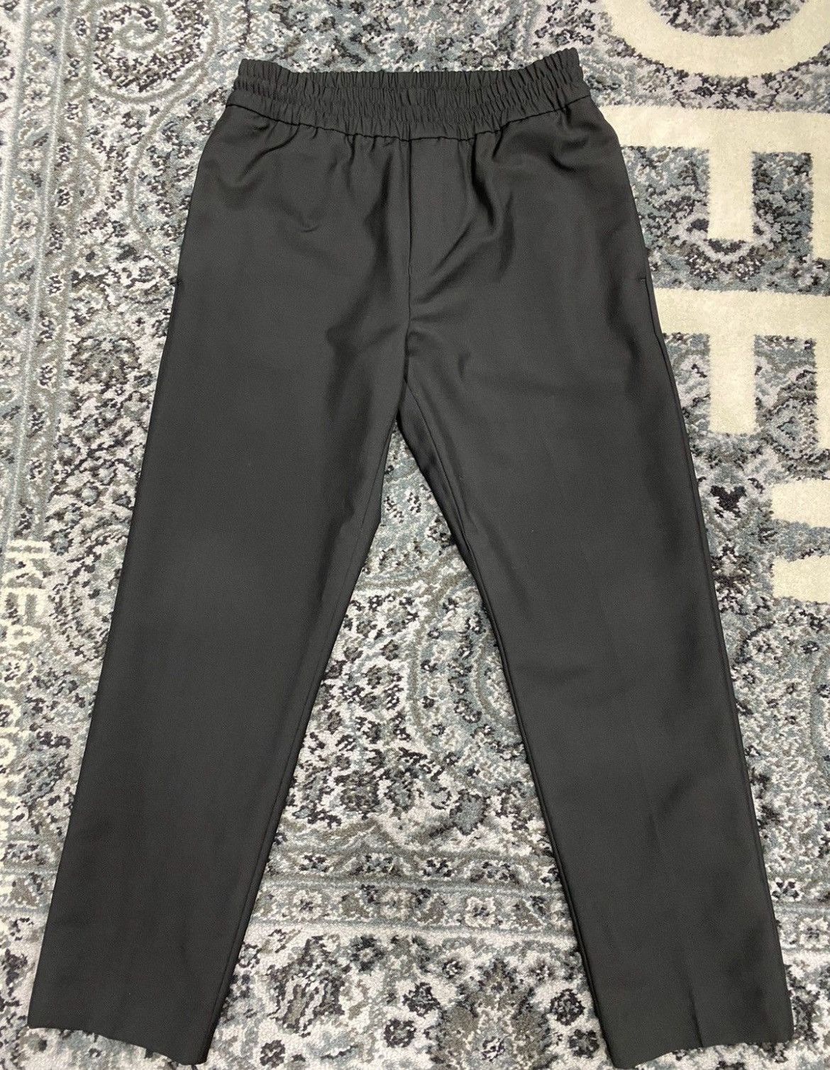 Acne Studios RYDER L TRAVEL ブラック Acne Studios Ryder L Travel Slim Fit Wool Trousers, $300
