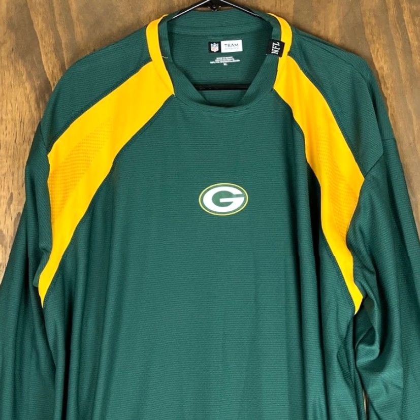 NFL NFL Team Apparel Mens Shirt Green Bay Packers Logo Long Sleeve XL Size US XL / EU 56 / 4 - 2 Thumbnail